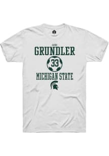 Lexi Grundler  Michigan State Spartans White Rally NIL Sport Icon Short Sleeve T Shirt