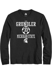 Lexi Grundler  Michigan State Spartans Black Rally NIL Sport Icon Long Sleeve T Shirt