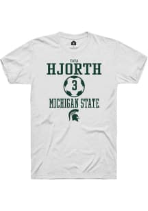 Taya Hjorth  Michigan State Spartans White Rally NIL Sport Icon Short Sleeve T Shirt