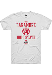 Luke Laramore  Ohio State Buckeyes White Rally NIL Sport Icon Short Sleeve T Shirt
