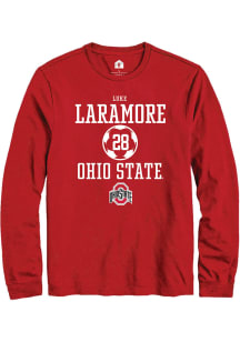 Luke Laramore  Ohio State Buckeyes Red Rally NIL Sport Icon Long Sleeve T Shirt