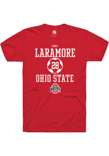 Luke Laramore  Ohio State Buckeyes Red Rally NIL Sport Icon Short Sleeve T Shirt