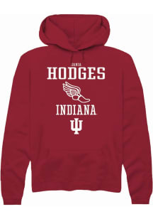Jania Hodges  Rally Indiana Hoosiers Mens Red NIL Sport Icon Long Sleeve Hoodie