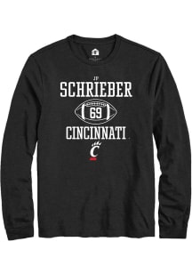 JP Schrieber  Cincinnati Bearcats Black Rally Football NIL Sport Icon Long Sleeve T Shirt