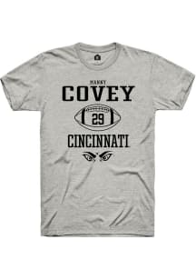 Manny Covey  Cincinnati Bearcats Ash Rally Football NIL Sport Icon Short Sleeve T Shirt