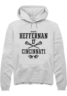 Brenna Heffernan  Rally Cincinnati Bearcats Mens White NIL Sport Icon Long Sleeve Hoodie