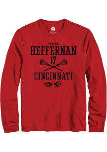 Brenna Heffernan  Cincinnati Bearcats Red Rally NIL Sport Icon Long Sleeve T Shirt