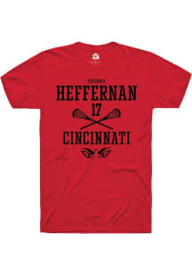 Brenna Heffernan  Cincinnati Bearcats Red Rally NIL Sport Icon Short Sleeve T Shirt