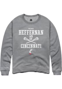 Brenna Heffernan  Rally Cincinnati Bearcats Mens Graphite NIL Sport Icon Long Sleeve Crew Sweatshi..