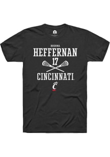 Brenna Heffernan  Cincinnati Bearcats Black Rally NIL Sport Icon Short Sleeve T Shirt