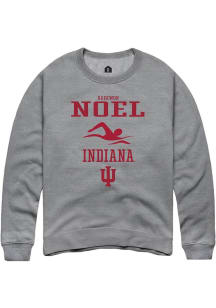 Raekwon Noel  Rally Indiana Hoosiers Mens Graphite NIL Sport Icon Long Sleeve Crew Sweatshirt