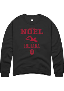 Raekwon Noel  Rally Indiana Hoosiers Mens Black NIL Sport Icon Long Sleeve Crew Sweatshirt