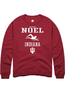 Raekwon Noel  Rally Indiana Hoosiers Mens Red NIL Sport Icon Long Sleeve Crew Sweatshirt