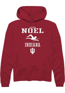 Raekwon Noel  Rally Indiana Hoosiers Mens Red NIL Sport Icon Long Sleeve Hoodie