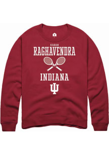 Karan Raghavendra  Rally Indiana Hoosiers Mens Red NIL Sport Icon Long Sleeve Crew Sweatshirt