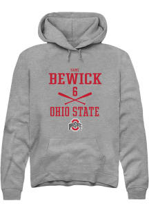 Sami Bewick  Rally Ohio State Buckeyes Mens Graphite NIL Sport Icon Long Sleeve Hoodie
