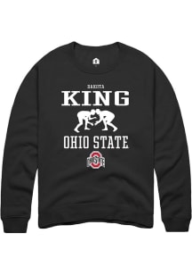 Dakota King  Rally Ohio State Buckeyes Mens Black NIL Sport Icon Long Sleeve Crew Sweatshirt