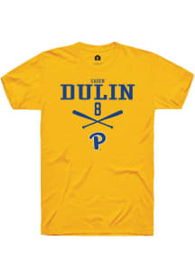 Caden Dulin  Pitt Panthers Gold Rally NIL Sport Icon Short Sleeve T Shirt