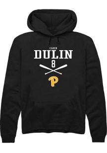 Caden Dulin  Rally Pitt Panthers Mens Black NIL Sport Icon Long Sleeve Hoodie