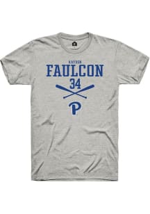 Kayden Faulcon  Pitt Panthers Ash Rally NIL Sport Icon Short Sleeve T Shirt