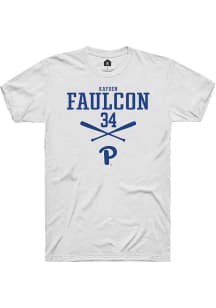 Kayden Faulcon  Pitt Panthers White Rally NIL Sport Icon Short Sleeve T Shirt