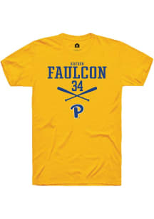 Kayden Faulcon  Pitt Panthers Gold Rally NIL Sport Icon Short Sleeve T Shirt