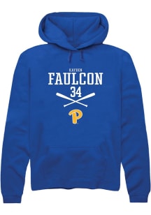 Kayden Faulcon  Rally Pitt Panthers Mens Blue NIL Sport Icon Long Sleeve Hoodie