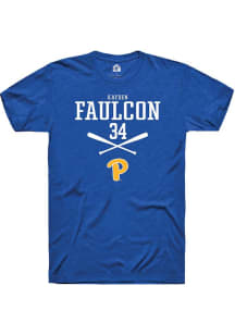 Kayden Faulcon  Pitt Panthers Blue Rally NIL Sport Icon Short Sleeve T Shirt