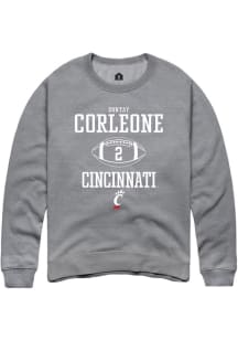 Dontay Corleone  Rally Cincinnati Bearcats Mens Graphite NIL Sport Icon Long Sleeve Crew Sweatshir..