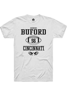 Deondre Buford  Cincinnati Bearcats White Rally NIL Sport Icon Short Sleeve T Shirt