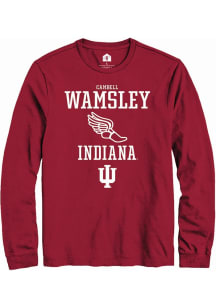 Cambell Wamsley  Indiana Hoosiers Red Rally NIL Sport Icon Long Sleeve T Shirt
