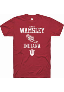 Cambell Wamsley  Indiana Hoosiers Red Rally NIL Sport Icon Short Sleeve T Shirt