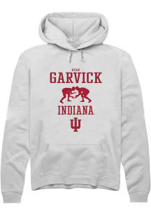 Ryan Garvick  Rally Indiana Hoosiers Mens White NIL Sport Icon Long Sleeve Hoodie