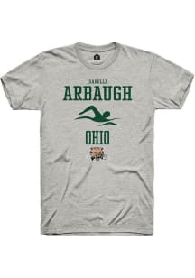 Isabella Arbaugh  Ohio Bobcats Ash Rally NIL Sport Icon Short Sleeve T Shirt