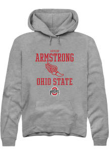 Adylin Armstrong  Rally Ohio State Buckeyes Mens Graphite NIL Sport Icon Long Sleeve Hoodie