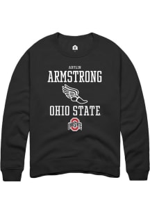 Adylin Armstrong  Rally Ohio State Buckeyes Mens Black NIL Sport Icon Long Sleeve Crew Sweatshirt