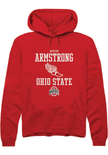 Adylin Armstrong  Rally Ohio State Buckeyes Mens Red NIL Sport Icon Long Sleeve Hoodie