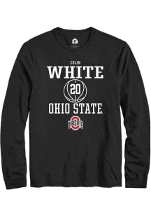 Colin White  Ohio State Buckeyes Black Rally NIL Sport Icon Long Sleeve T Shirt