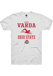 Danika Varda  Ohio State Buckeyes White Rally NIL Sport Icon Short Sleeve T Shirt