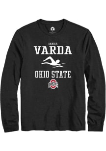 Danika Varda  Ohio State Buckeyes Black Rally NIL Sport Icon Long Sleeve T Shirt