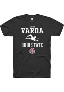 Danika Varda  Ohio State Buckeyes Black Rally NIL Sport Icon Short Sleeve T Shirt