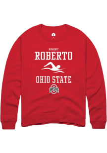Dominic Roberto  Rally Ohio State Buckeyes Mens Red NIL Sport Icon Long Sleeve Crew Sweatshirt