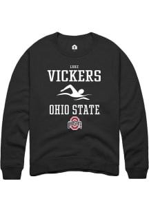 Luke Vickers  Rally Ohio State Buckeyes Mens Black NIL Sport Icon Long Sleeve Crew Sweatshirt