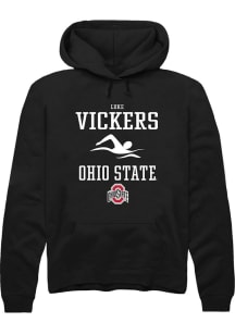 Luke Vickers  Rally Ohio State Buckeyes Mens Black NIL Sport Icon Long Sleeve Hoodie