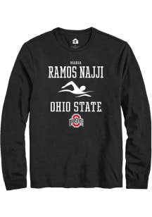 Maria Ramos Najji  Ohio State Buckeyes Black Rally NIL Sport Icon Long Sleeve T Shirt