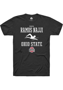 Maria Ramos Najji  Ohio State Buckeyes Black Rally NIL Sport Icon Short Sleeve T Shirt