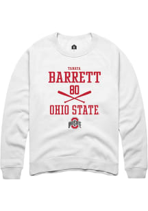 Tanaya Barrett  Rally Ohio State Buckeyes Mens White NIL Sport Icon Long Sleeve Crew Sweatshirt