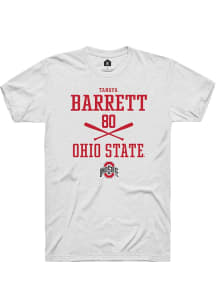 Tanaya Barrett  Ohio State Buckeyes White Rally NIL Sport Icon Short Sleeve T Shirt