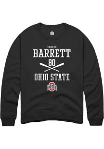 Tanaya Barrett  Rally Ohio State Buckeyes Mens Black NIL Sport Icon Long Sleeve Crew Sweatshirt