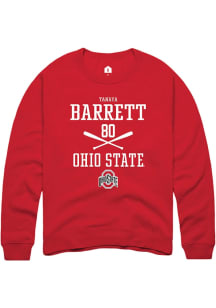 Tanaya Barrett  Rally Ohio State Buckeyes Mens Red NIL Sport Icon Long Sleeve Crew Sweatshirt